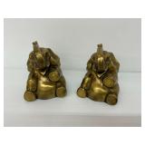 Pair of Brass Elephant Bookends by Philadelphia Manufacturing Company