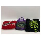 Ice Hogs Sweatshirt, Zombie Zone Tote, and Skeleton Outfit