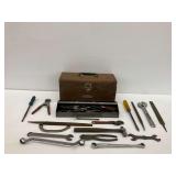 Craftsman Metal Toolbox with Hand Tools