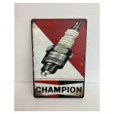 Champion Spark Plugs Metal Sign … 8 x 12 in.