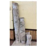 White and Gray Area Rug Set