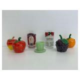 Vintage Tableware Group Including Lidded Jars and Glasses
