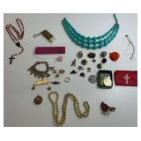 Pins, Jewelry, Rosary and Other Items