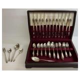 Rogers Bros. 1847 Flatware Set with Wooden Case