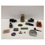 Coin Banks, Harmonica, Pipe, Advertising and More