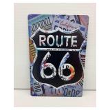 Route 66 Metal Sign … 8 x 12 in.