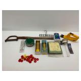 Turtle Wax, Thermometer, and Fishing Lure