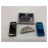 Three Lighters and Cigarette Case