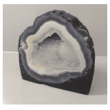 Amethyst Gray Geode Specimen