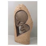 Zimbabwean Stone Carving of Mother and Child