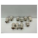 Wooden Ball Finials with Screw Fittings