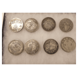 Eight Assorted Asian Coins