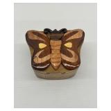 Butterfly Themed Secret Hidden Puzzle Wooden Carved Box … 4 x 5 x 2.5 in.