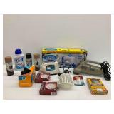 Household Supplies with Hand Held Vacuum and Spin Scrubber