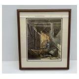 Charles L. Peterson Print titled "The Stall"