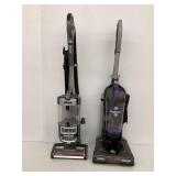Shark and Dirt Devil Upright Vacuum Cleaners... both work