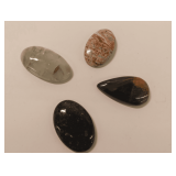 Four Polished Cabochons Gemstones