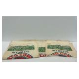 Five Red Comb Chick Starter Feed Sacks