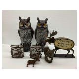 Wildlife Sculptures and Candle Holders