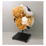 Citrine Geode Specimen with Stand