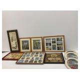Framed Prints and Three Oval Frames