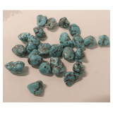 Turquoise Colored Gemstone Bead Group … 119.5 Carats