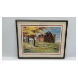 Charles L. Peterson "Neighbors: The Barn Raising" Print