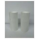 White Frosted Spiral Glass Lamp Shades