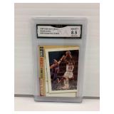 Michael Jordan & Starks 1996 Collectors Choice Assignment Jordam GMA Graded Basketball Card