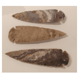 Three Stone Arrowheads