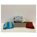 Decorative Storage Basket with Towels