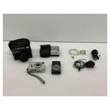 Group of Cameras and Accessories Including Bentley, Bell and Howell, Sony and Canon