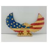 American Eagle Wooden Carved USA Themed Wall Plaque … 12 x 20 in,