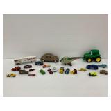 Vehicle Toys with Sikorsky United Airlines Helicopter and John Deere Tractor Book