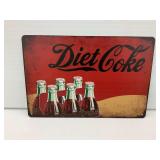 Diet Coke Soda Themed Metal Sign … 8 x 12 in,