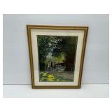 Framed Print of Impressionist Outdoor Scene