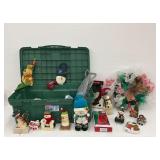 Christmas Decorations with Wreath and Storage Tote