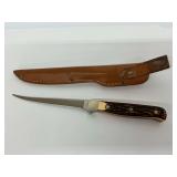 Schrade Uncle Henry USA 168 Fixed Blade Knife with Sheath