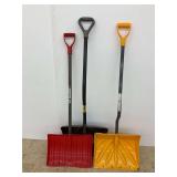 Three Snow Shovels