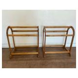 2 Wooden Quilt Racks