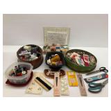Sewing Supplies with Thread, Buttons, and More