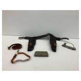 Belts with Eyeglasses and a Golf Themed Desk Set