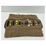 Folding Pocket Knives with Case