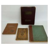 Four Vintage  Textbooks