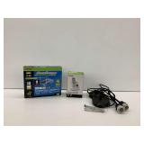 Wireless Router with Cordless Phone and Light Fixture