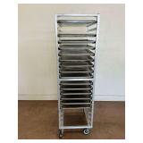 New Age Industrial Pan Rack with Baking Sheets