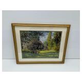 Framed Impressionist Style Landscape Print
