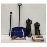 Garden Wind Chime, Snow Shovel, Plant Starter Kit, and Garden Sprinkler
