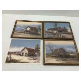 Set of Four Framed Henry J. Fergus Prints