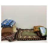 Throw Blankets and Northwoods Theme Rug